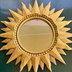 Gold Sunburst Wall Mirror